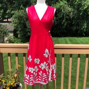R&B collection hot pink wrap dress